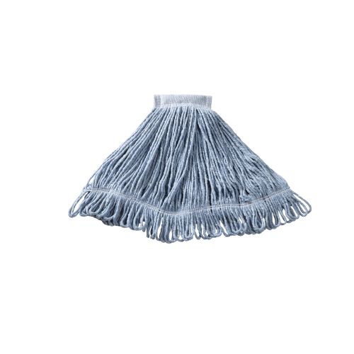 Rubbermaid 20 Ounce Super Stitch® Blend Wet Mop, 5 In. Headband, Blue Mop, White Headband